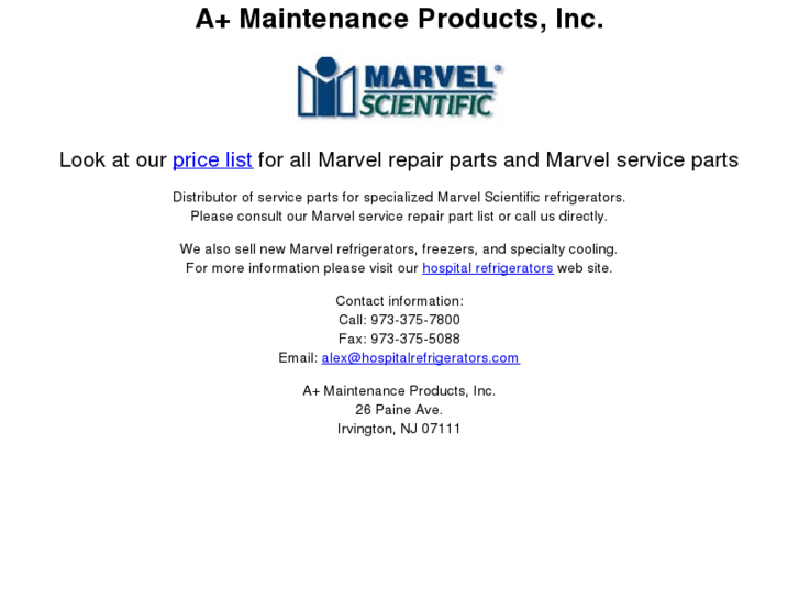 www.marvelserviceparts.com