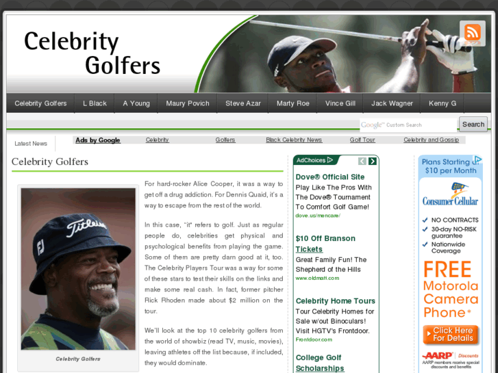 www.celebritygolfers.com