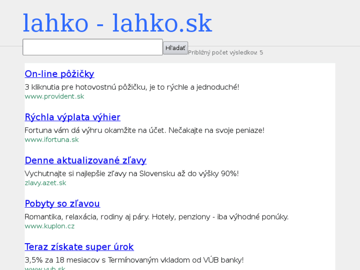 www.lahko.sk