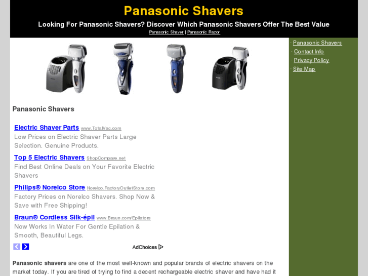 www.panasonicshavers.org