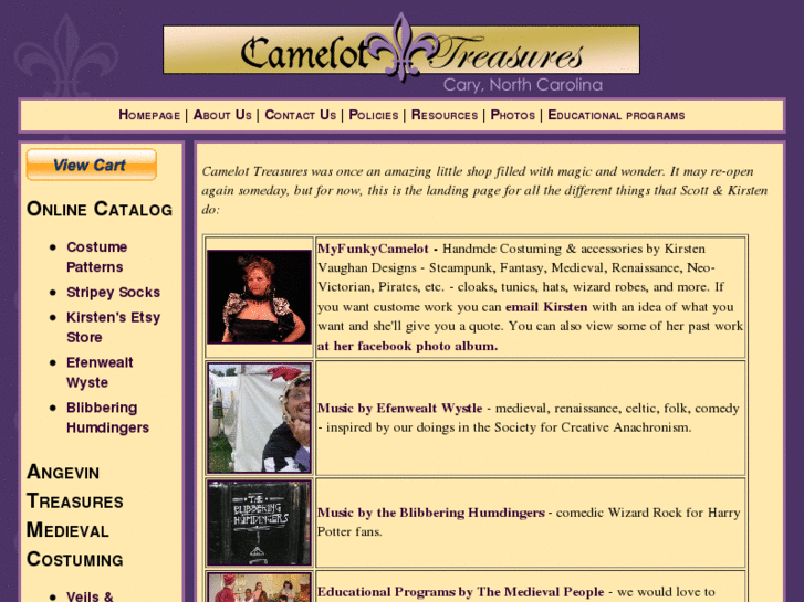 www.camelot-treasures.com