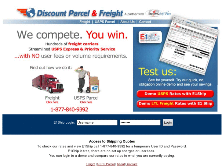 www.discountparcelandfreight.com