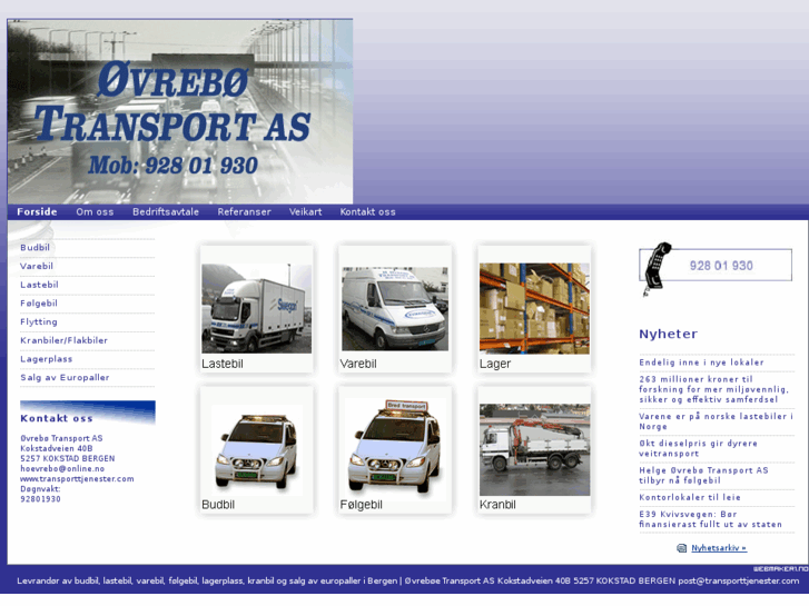 www.transporttjenester.com