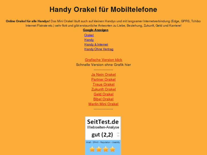 www.mini-orakel.de