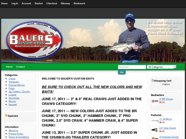 www.bauerscustombaits.com