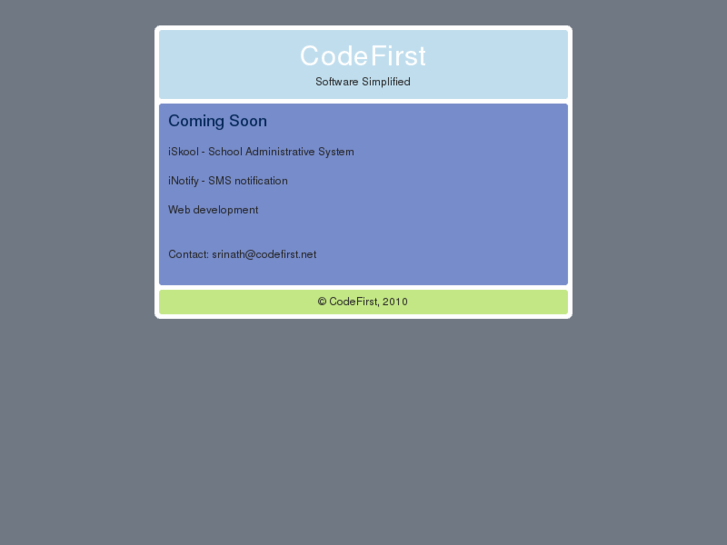 www.codefirst.net