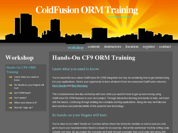 www.coldfusionormtraining.com