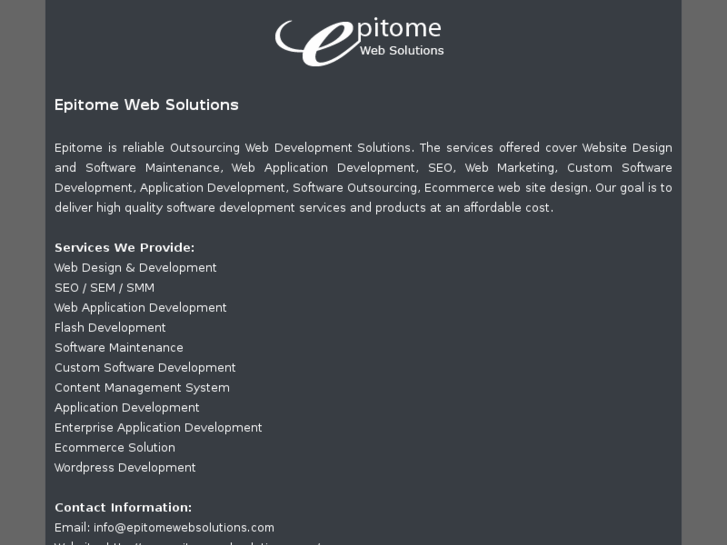 www.epitomewebsolutions.com