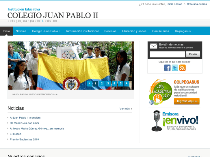 www.colegiojuanpabloii.edu.co