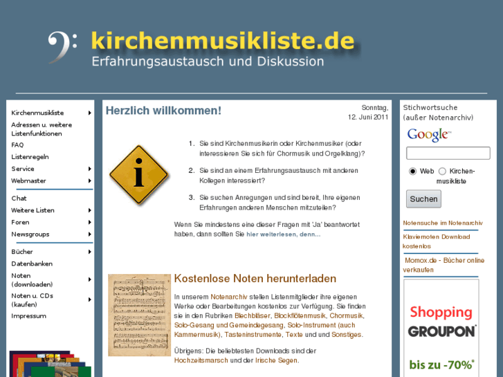 www.kirchenmusikliste.de