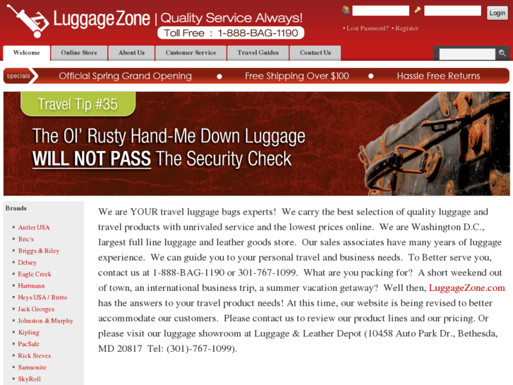 www.luggagezone.com