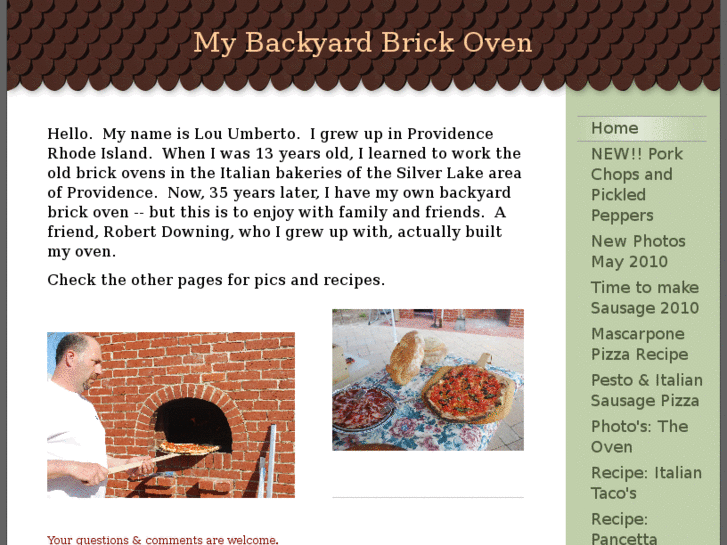 www.mybackyardbrickoven.com