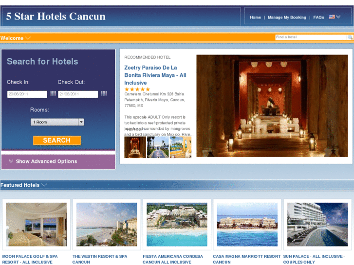 www.5starhotelscancun.com