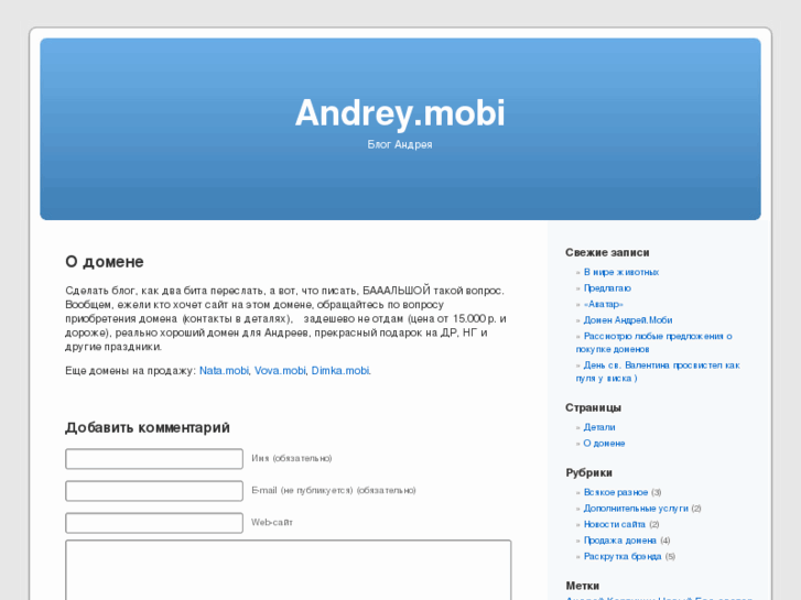 www.andrey.mobi