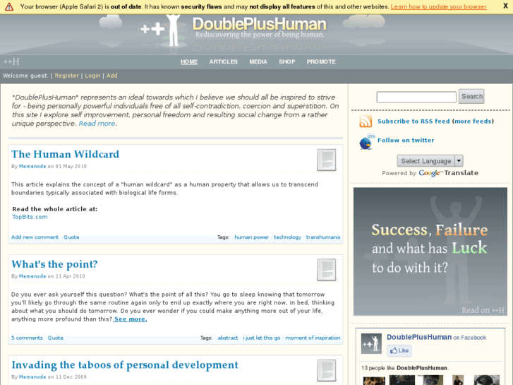 www.doubleplushuman.com