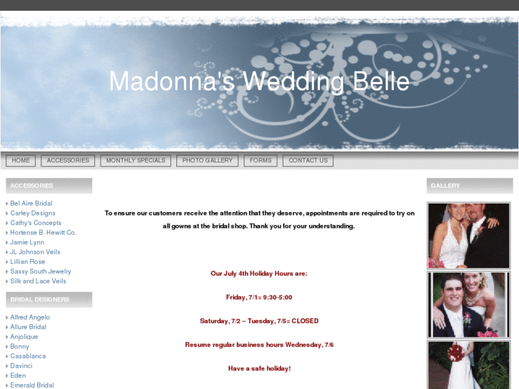 www.madonnasweddingbelle.com