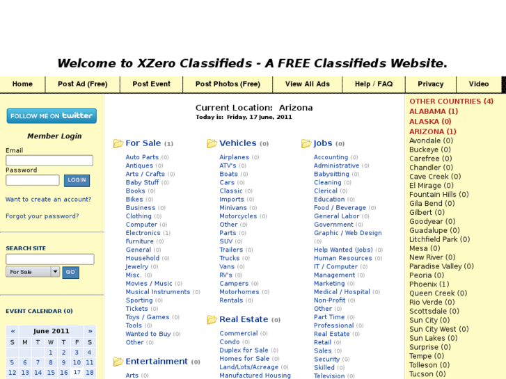 www.xzeroclassifieds.com