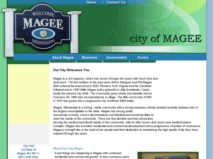 www.cityofmagee.com