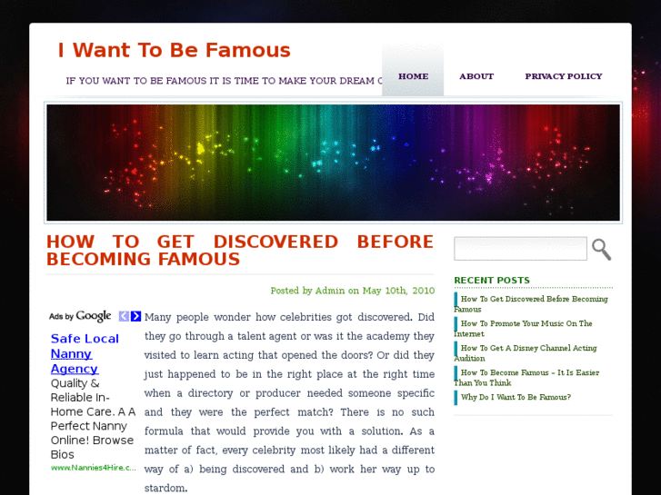 www.iwanttobefamous.org