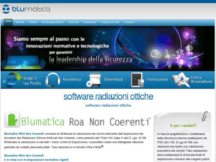 www.softwareradiazioniottiche.it