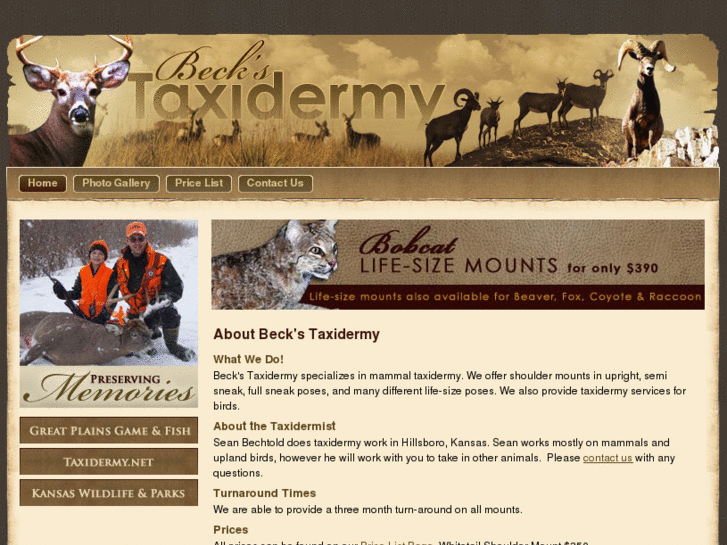 www.beckswhitetailtaxidermy.com