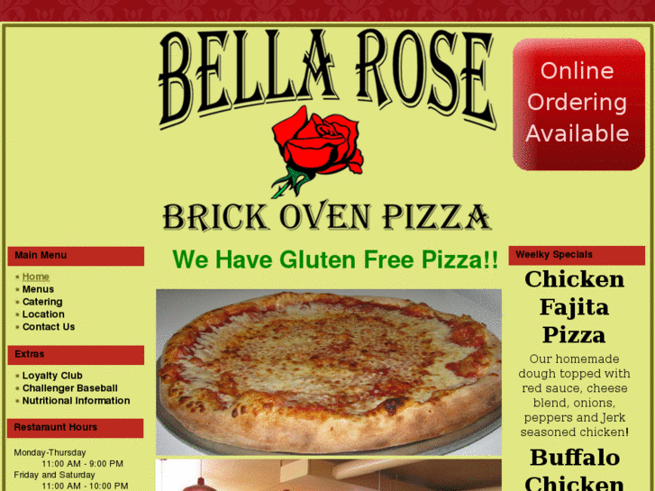 www.bellarosepizza.com