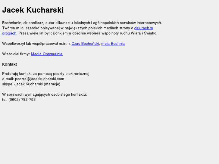 www.jacekkucharski.com