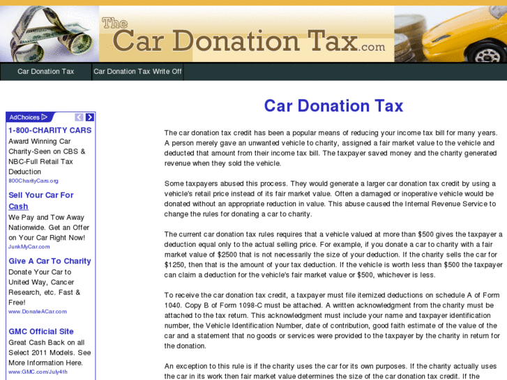 www.thecardonationtax.com