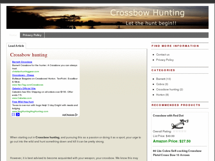 www.crossbowhunting.org