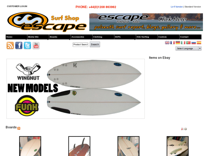 www.escapesurfboards.com