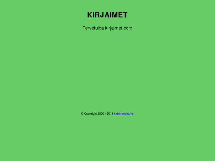 www.kirjaimet.net