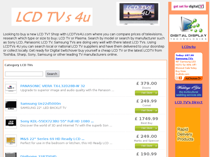 www.lcdtvs4u.com