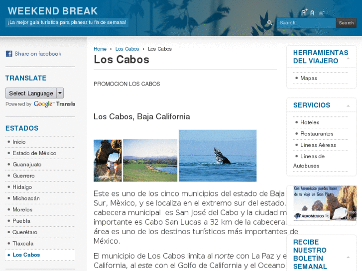 www.weekendbreakloscabos.com