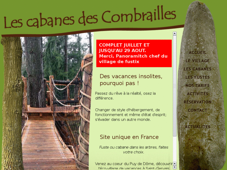 www.cabanesdescombrailles.fr