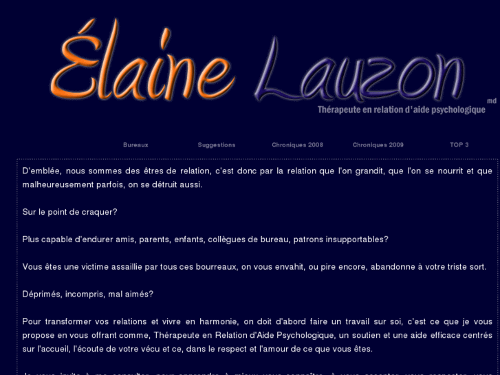 www.elainelauzon.com