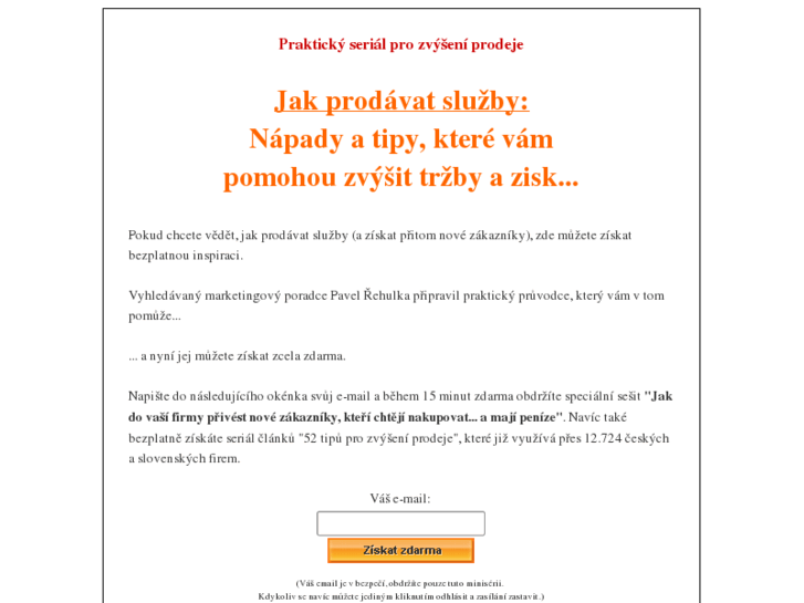 www.jakprodavatsluzby.cz