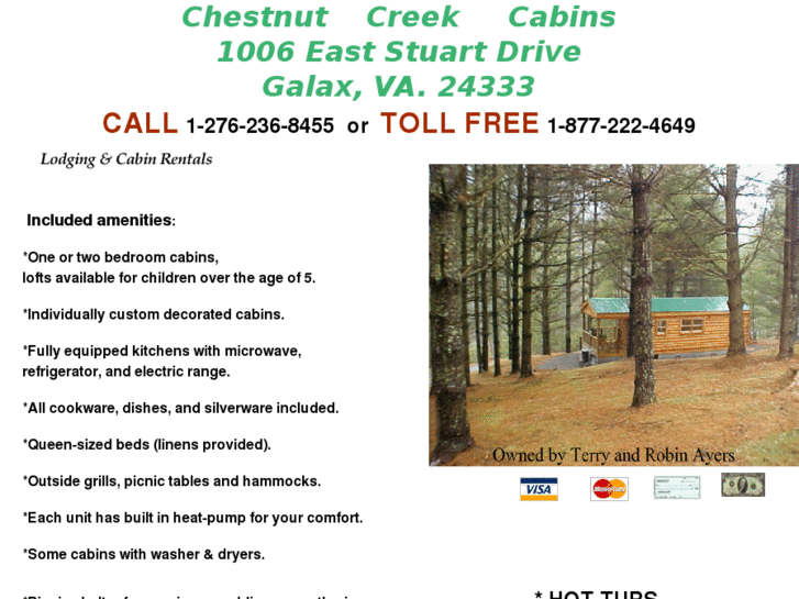 www.chestnutcreekcabins.com