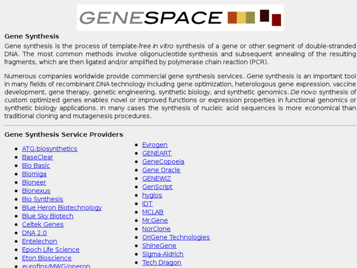 www.genespace.net