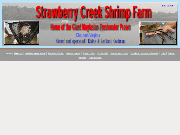 www.strawberrycreekshrimpfarm.com