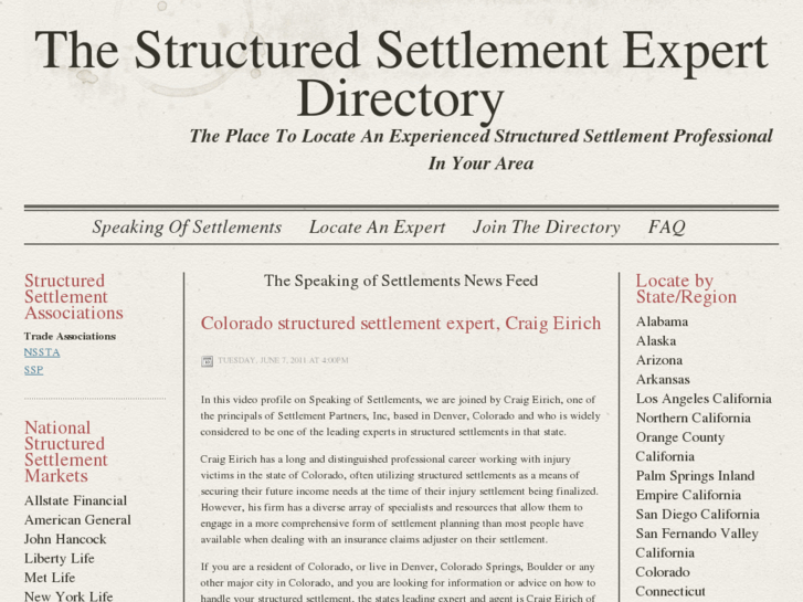 www.structuredsettlementexpertdirectory.com