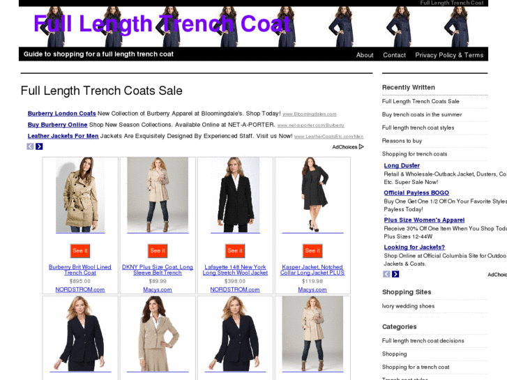 www.fulllengthtrenchcoat.net