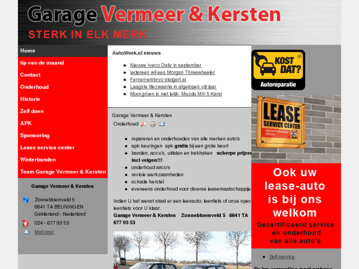 www.garagevermeerkersten.nl