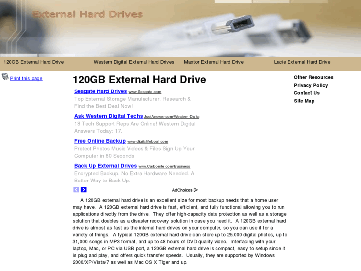 www.120gbexternalharddrive.com