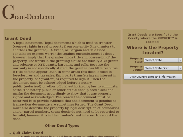 www.grant-deed.com