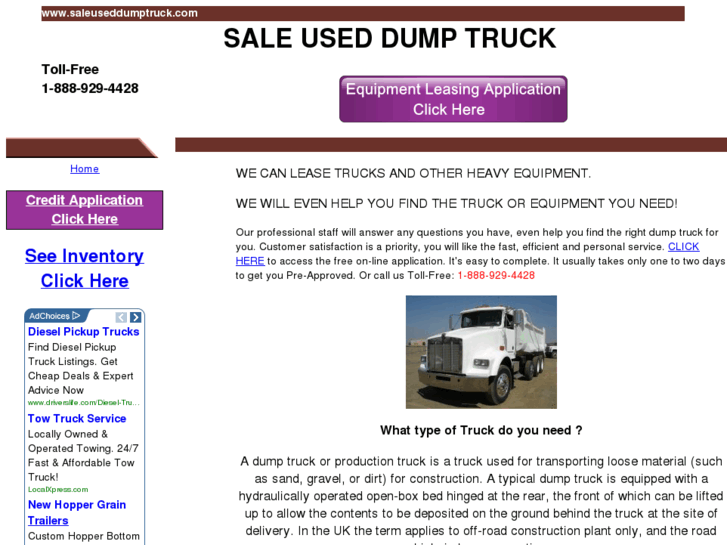 www.saleuseddumptruck.com