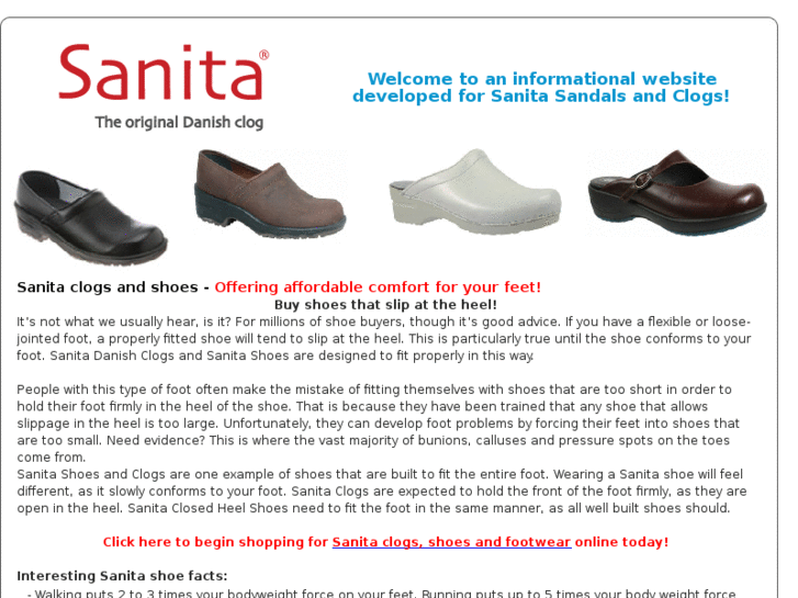 www.sanita-clog-footwear.com