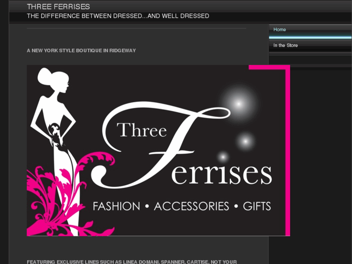 www.threeferrisesboutique.com
