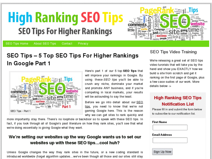 www.highrankingseotips.com