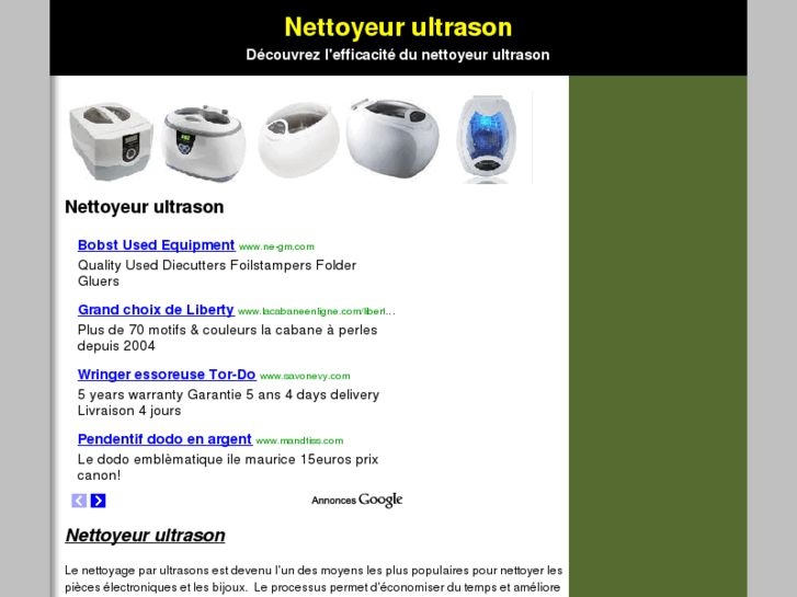 www.nettoyeurultrason.net