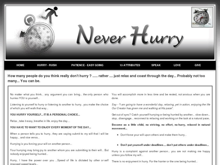 www.never-hurry.com